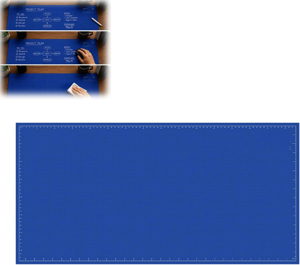 Blueprint Deskmat included items