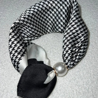 🔥2026 Hot Sale✨ Pearl Necklace Scarf with Magnetic Clasp