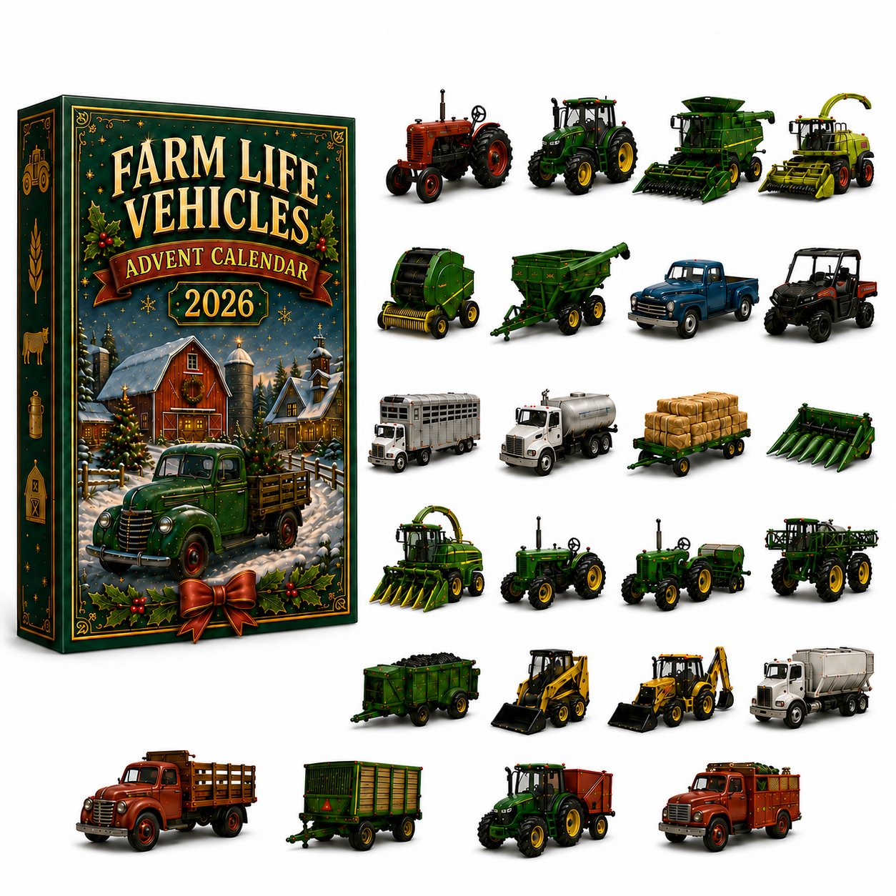 🚜🎄 Farm Life Vehicles Advent Calendar 2026 – 24 Days of Farmyard Fun 🎁🌾