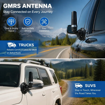 🔥HOT SALE🔥🔥Last Day 49% OFF - Universal GMRS Antenna Mount – Heavy-Duty Radio Antenna Bracket for Cars, SUVs, Trucks, Off-Road Vehicles & Boats