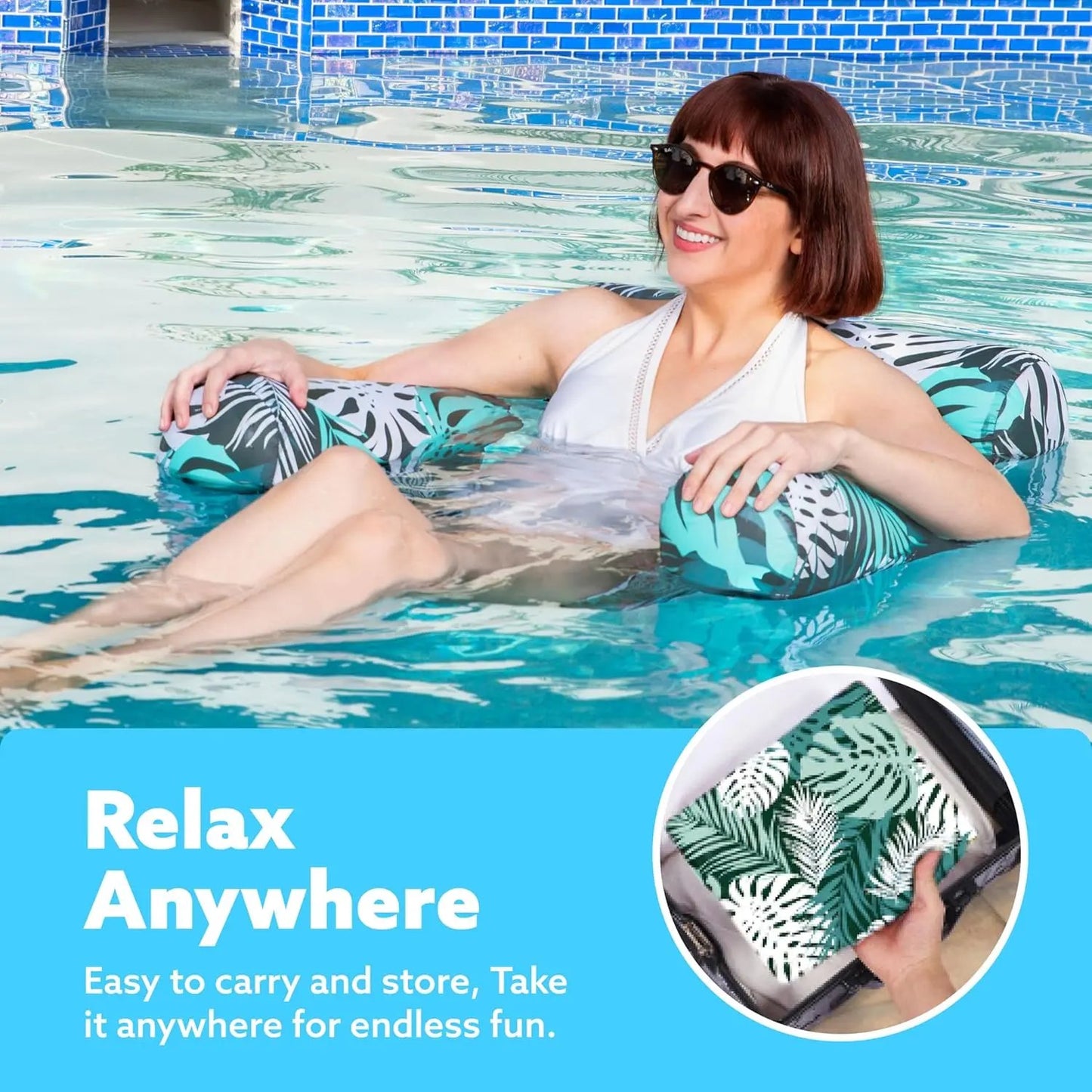Summer Hot Sale 🏆️ Inflatable Pool Floats Adult,Floating Lounge Chairs