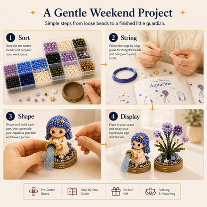 12 Zodiac Signs DIY Beaded Garden Craft Kit