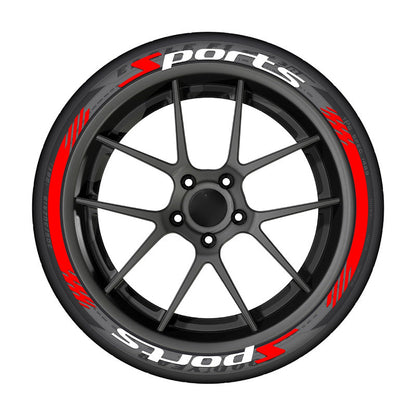 🔥 4PCS 3D Tire Lettering Stickers – Thickened Wheel Sidewall Decals for Cars & Motorcycles