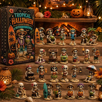 ✨24-Day Christmas Countdown Advent Calendar –Beach Vacation Skeleton Ornament