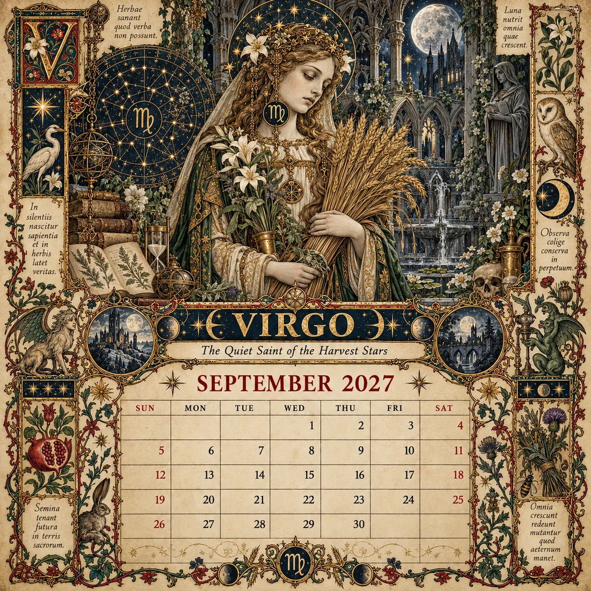 ⏳ Last Day 49% OFF – 🔮 2027 Zodiac Grimoire Desk Calendar | 12 Medieval-Inspired Zodiac Artworks for Astrology & Gothic Art Lovers ✨