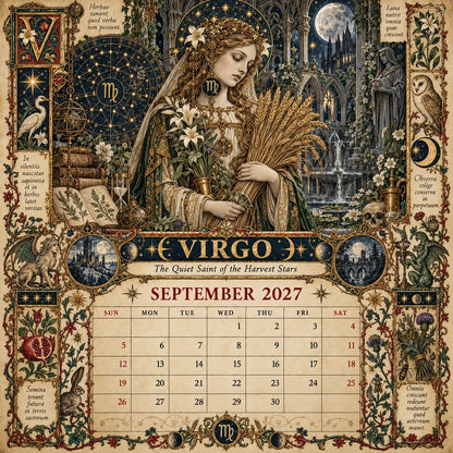⏳ Last Day 49% OFF – 🔮 2027 Zodiac Grimoire Desk Calendar | 12 Medieval-Inspired Zodiac Artworks for Astrology & Gothic Art Lovers ✨