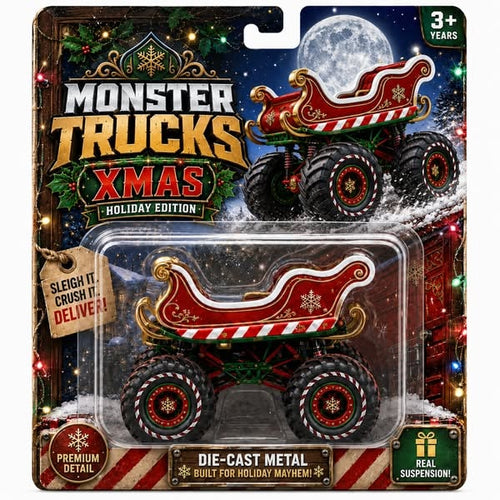 XMAS Holiday Edition Sleigh Monster Truck