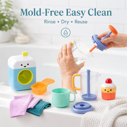 Cute Pretend Play Bath Toy Set for Toddlers