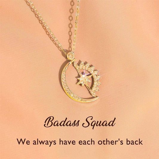 💓 To My Badass Squad Necklace - ''We always have each other's back''👩‍❤️‍👩