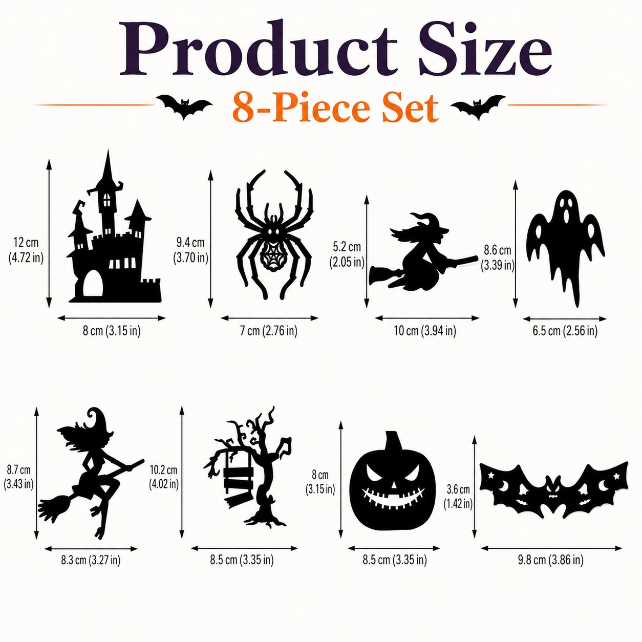 👻 Spooky LED Wall Light Stickers – Battery Powered Halloween Decorations Without Drilling