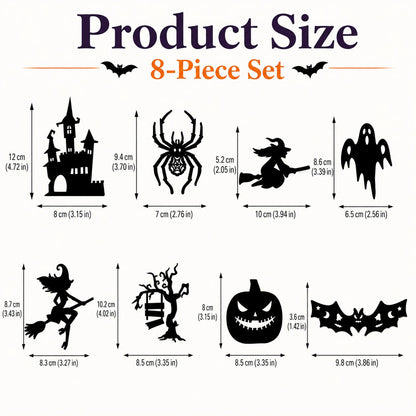 👻 Spooky LED Wall Light Stickers – Battery Powered Halloween Decorations Without Drilling