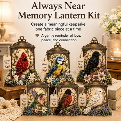 🔥LAST DAY 50% OFF - 🕊️ Always Near 3D Fabric Poke Art Memory Lantern Kit