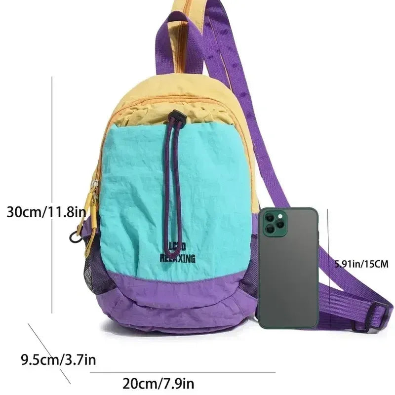 💖Hot 49% OFF🎒 Mini Color Block Backpack — Small Pack, Big Adventures!