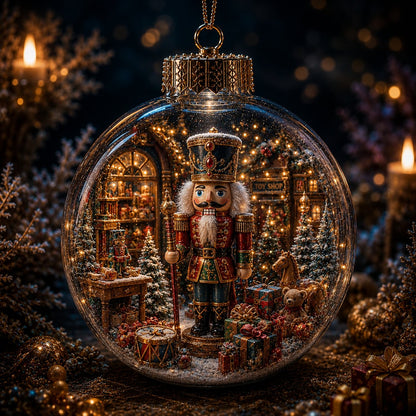 ⏳ Last Day 49% OFF – 🎄6-Piece Christmas Winter Scene Globe Ornament Collection | Detailed 3D Holiday Scenes, Coordinated Midnight-Blue & Gold Palette with Presentation Box Included ✨