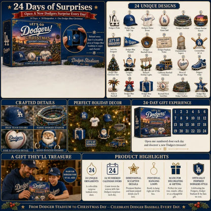 🎄 Let’s Go Dodgers! Baseball Christmas Advent Calendar