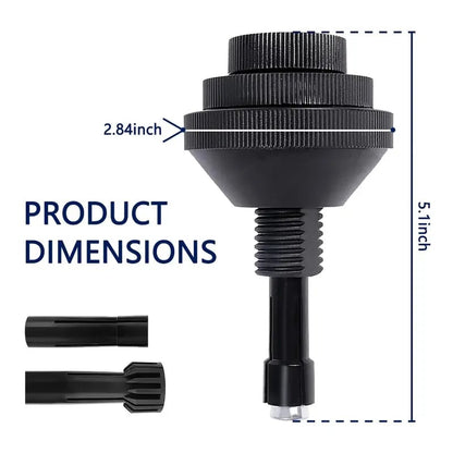 🔧 Universal Single Disc Clutch Alignment Tool with 2 Replaceable Plastic Sleeves for Cars & Light Trucks
