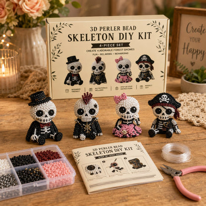3D Beaded Animal Craft Kit – Relaxing 4-Piece DIY Set