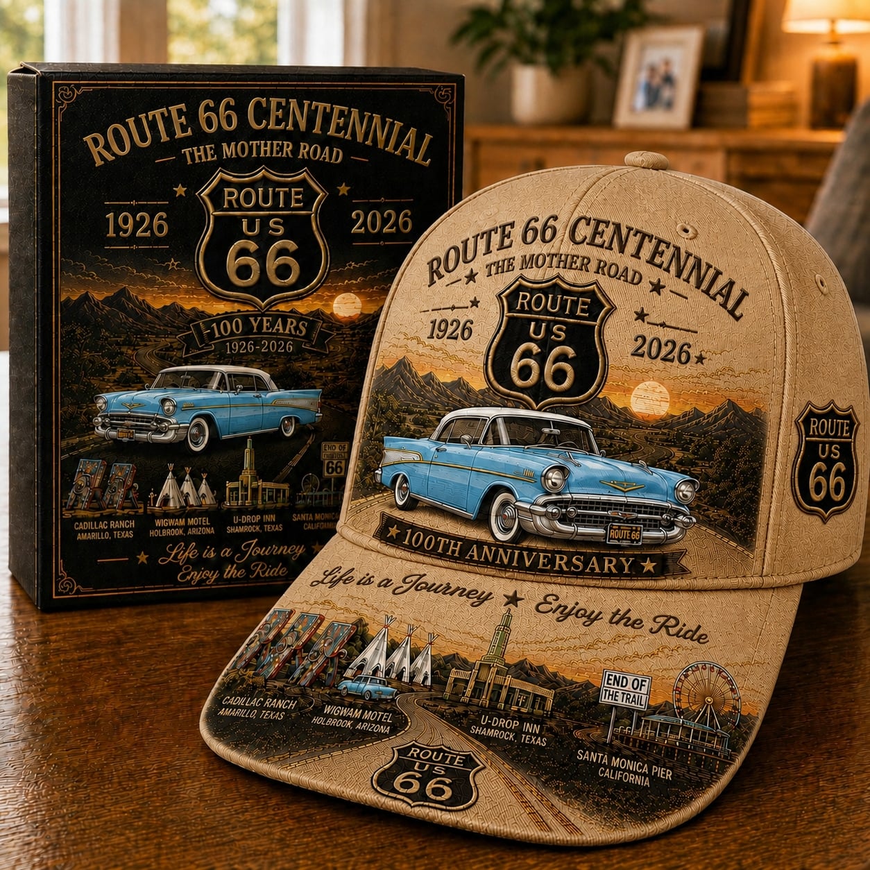 🚗- U.S. Route 66 Centennial 100th Anniversary Cap