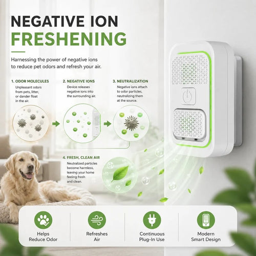 🎉🔥Surprise 50% off！🐈🐕Enjoy fresh air all the time！Mini Plug-In Negative Ion Air Purifier