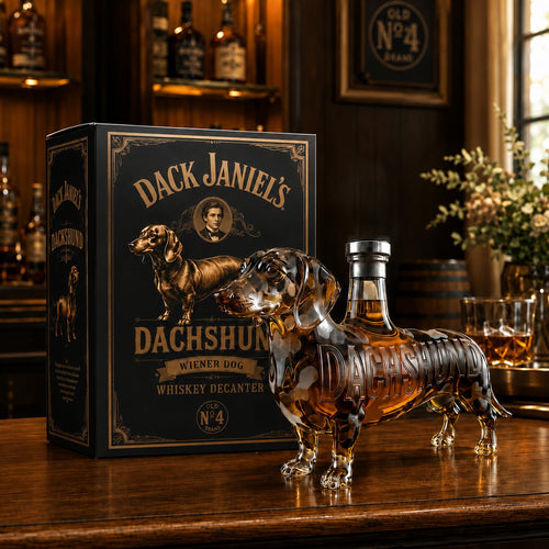 Dack Janiel’s Dachshund Wiener Dog Whiskey Decanter