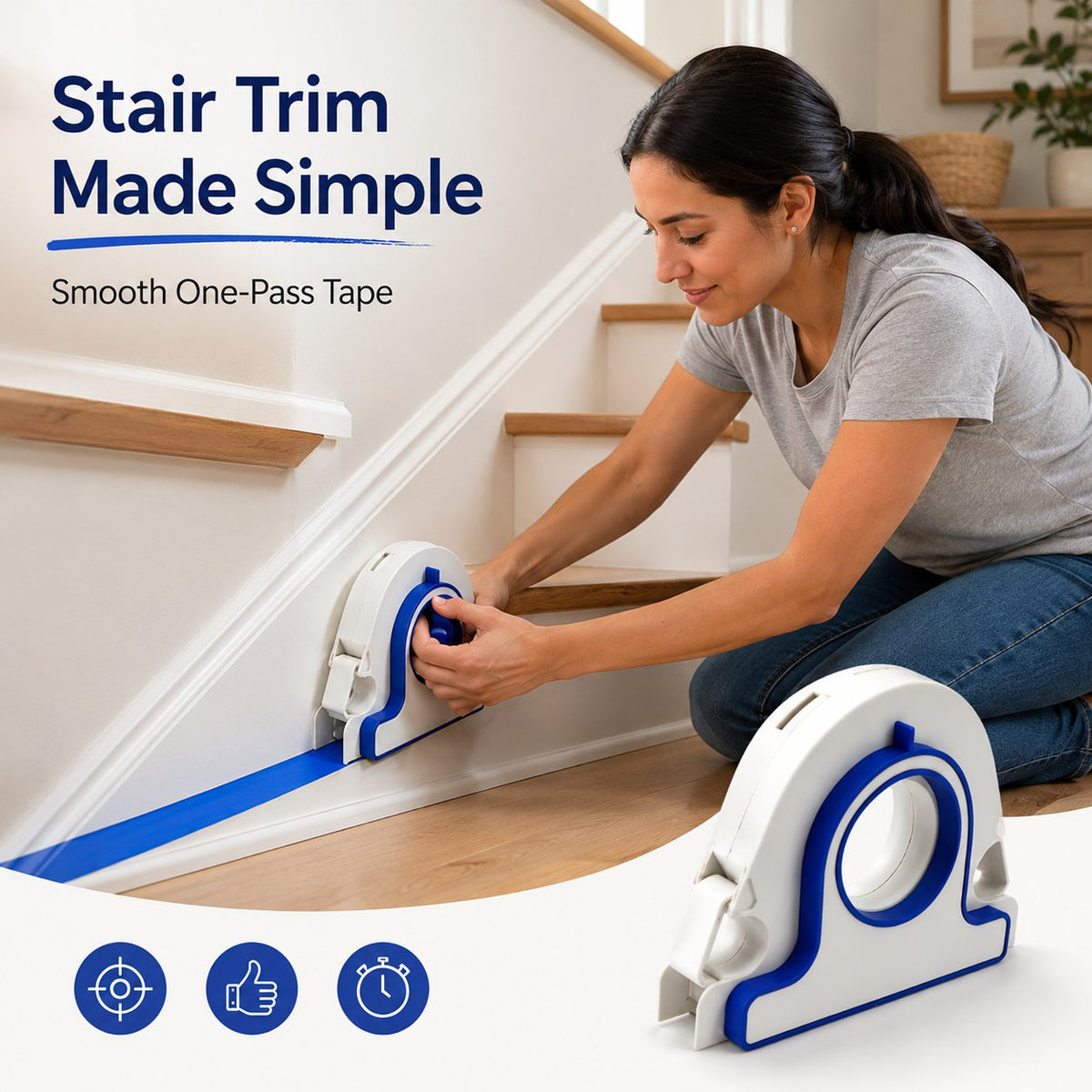 📍High-efficiency Painter Masking Tape Applicator