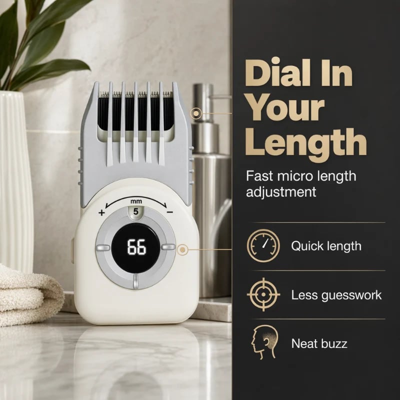 ✂️📱 Cordless Hair Clipper – 4-in-1, Waterproof, USB-C – for Hair & Beard! 🌟