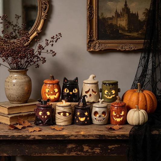 👹 THE GUARDIAN OF THE GLOW: HANDCRAFTED ARTISAN MONSTER TEA LIGHT HOLDERS 👹