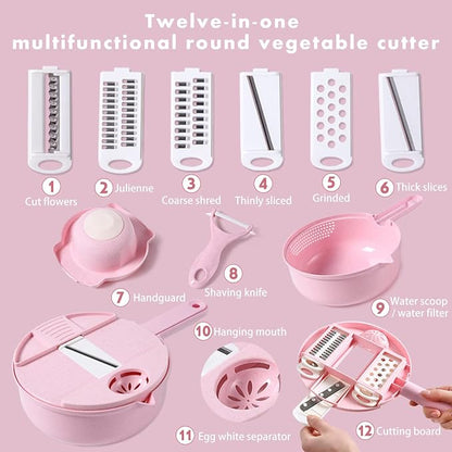 12-in-1 Multifunction Tool for Cutting Vegetables