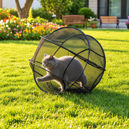 🐾 Pop-Up Outdoor Pet Playpen | Mesh Enclosure for Cats & Small Pets