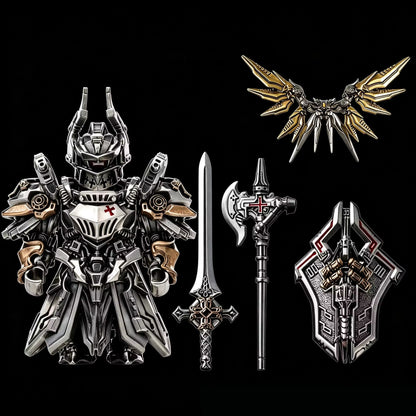 Pure‑Brass Mecha Arbiter Mini Figurine