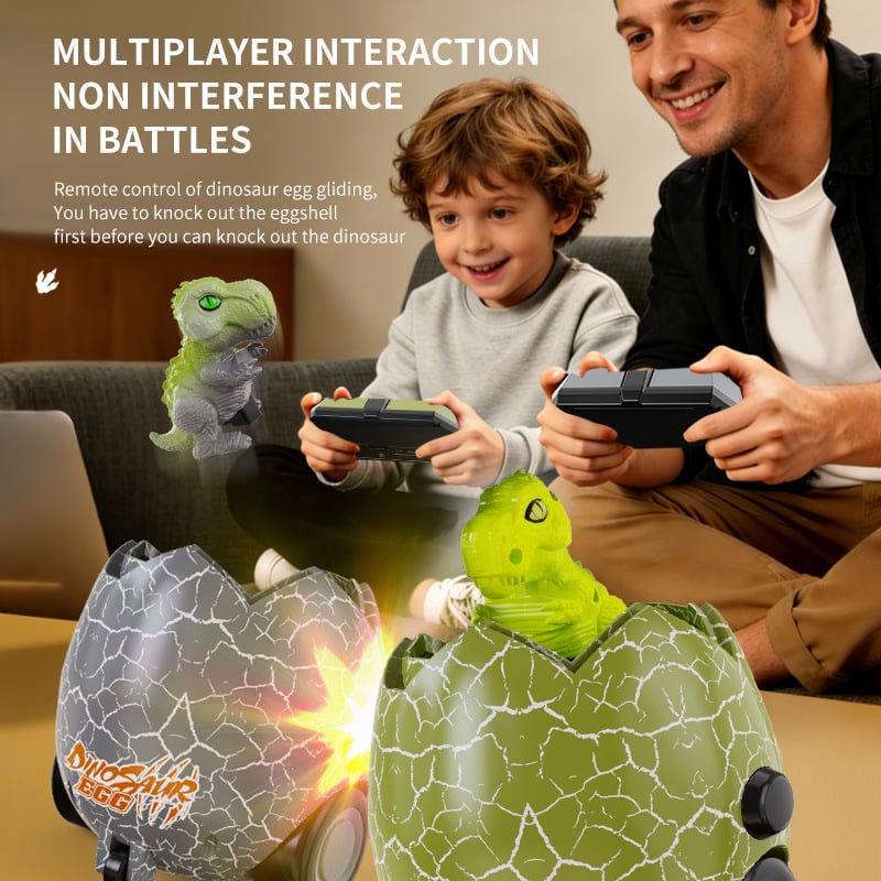 Remote Control Dinosaur Egg Battle Toys - 2 Pack