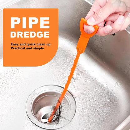 5 Pack Flexible Drain Cleaning Tools with Barbed Hook Design
