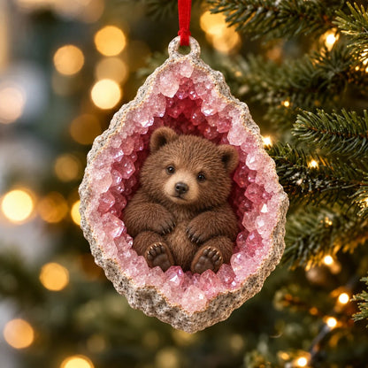 🎄 Woodland Geode Animal Ornaments | 10 Christmas Designs