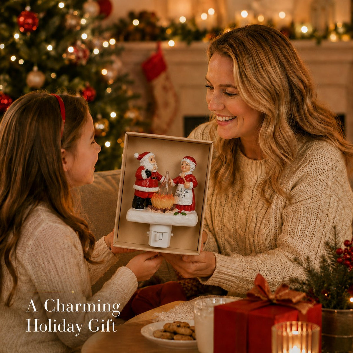 ✨ Christmas Wall Plug‑In Decor Night Light