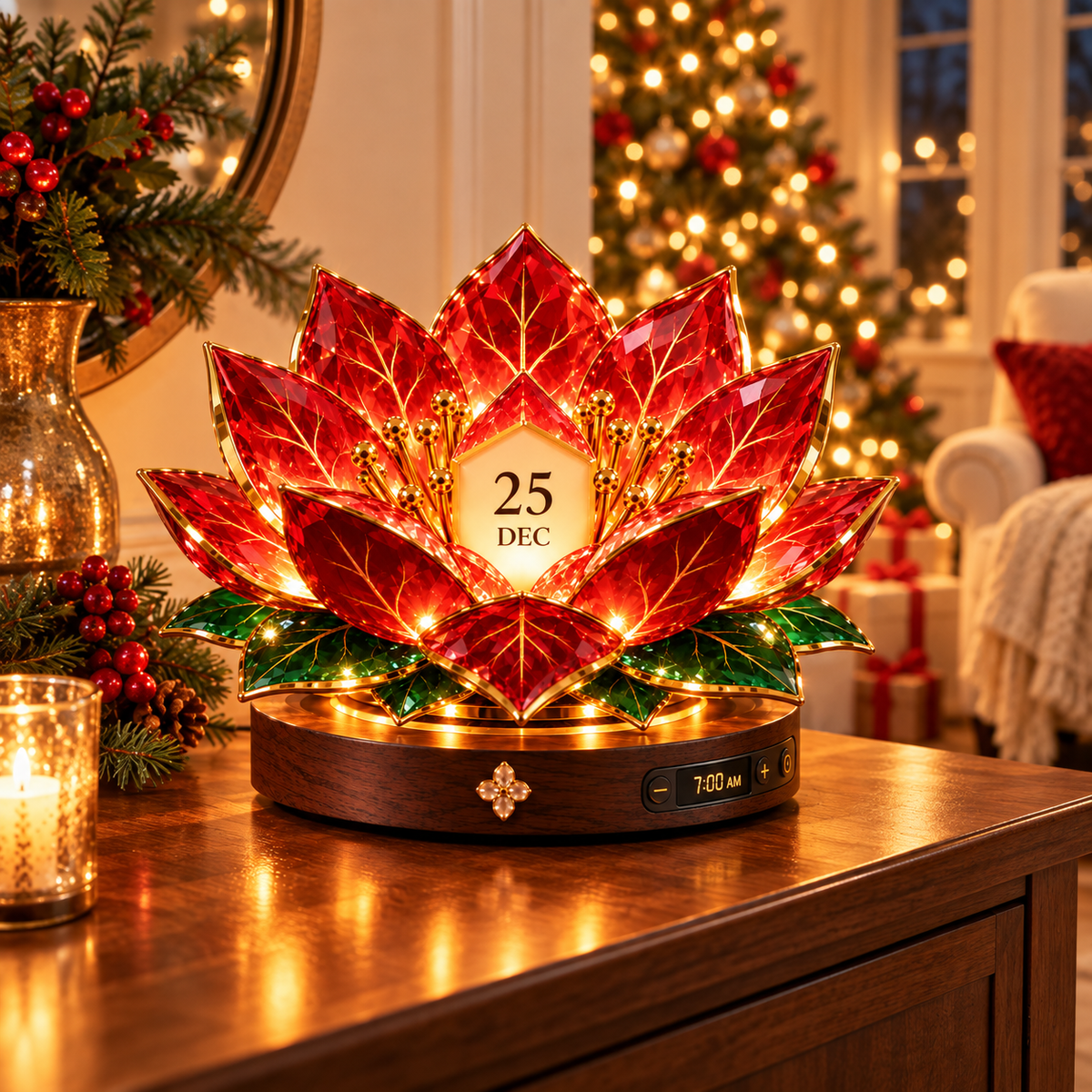 🎄 Christmas Bloom™ – Automatic Blooming Perpetual Calendar