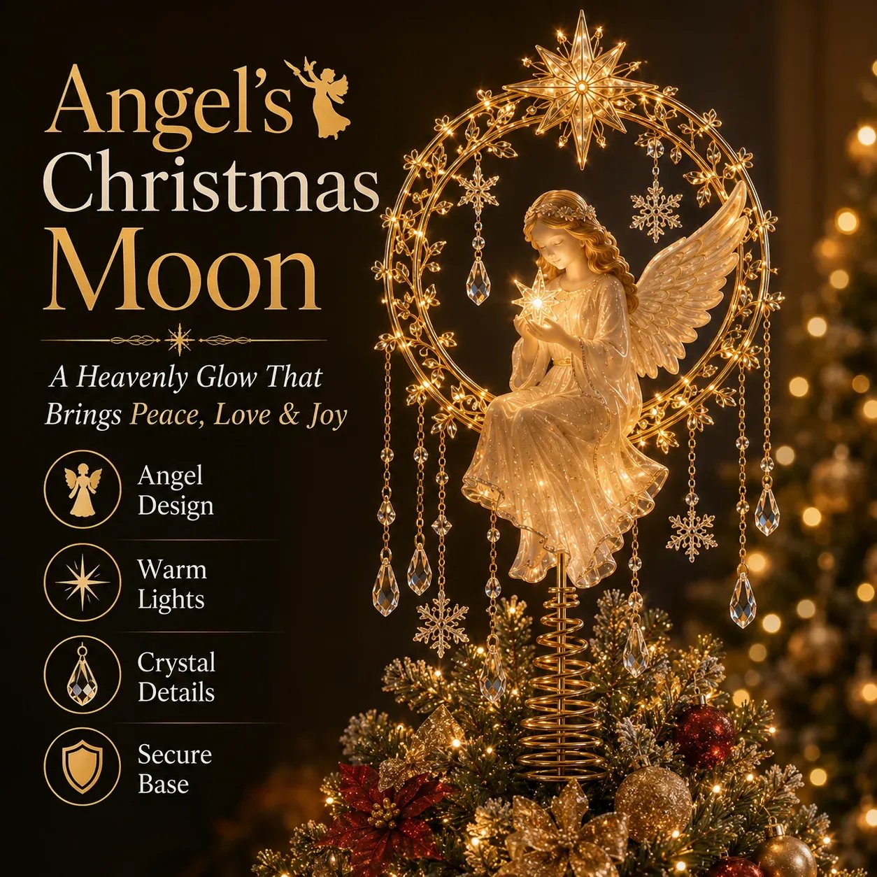 ⏳ Last Day 50% OFF – 🎄 Lighted Memorial Christmas Tree Topper Collection