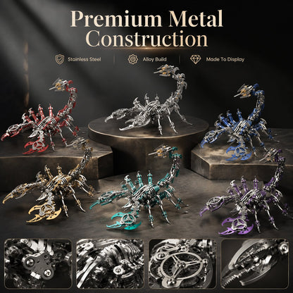 🦂 Build Your Own Mechanical Scorpion — A Steampunk Metal Puzzle Kit That Turns Into A Stunning Desk Art Piece