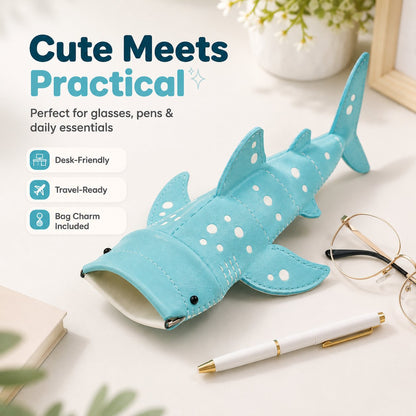 🔥Last Day 49% OFF - 🦈🌊Cute Shark Glasses Case | Shark-Shaped Storage Pouch For Everyday Essentials