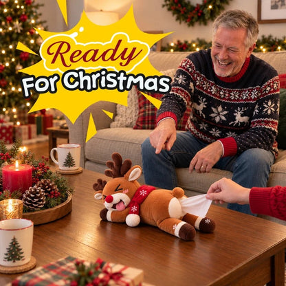 🦌 Funny Christmas Reindeer Tissue Holder – The Cheekiest Christmas Decor!