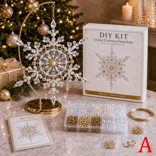 Beaded Snowflake Ornament DIY Kit