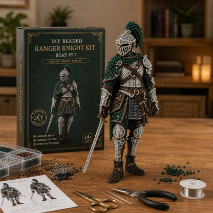 ⏳ Last Day 49% OFF – ⚔️ Beginner-Friendly DIY Legendary Medieval Knight 3D Beaded Figure Kit | Complete Kit with All Tools & Step-by-Step Guide Included 💕