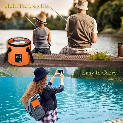 ⏰Limited Stock 60% OFF🧺💦🎣Portable Foldable Water Bucket - Perfect for Fishing, Camping, Traveling!!