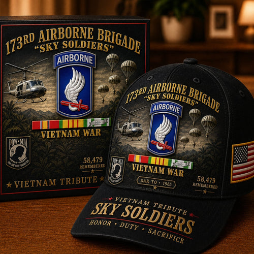 🪂173rd Airborne Brigade Sky Soldiers Vietnam Tribute Cap