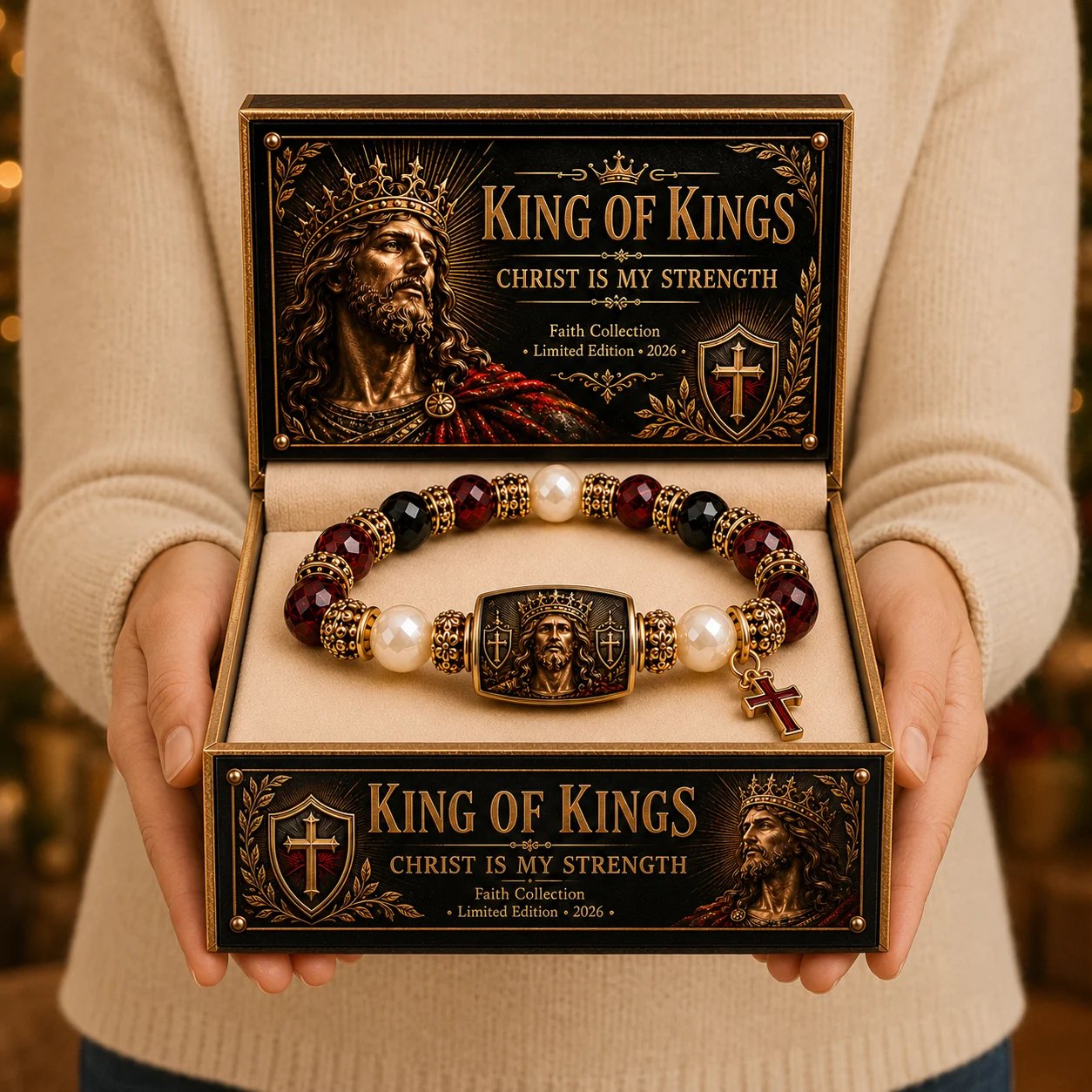 ✝️ Limited Edition Faith Bracelet Collection 2026 | 5 Sacred Designs, Comfortable Stretch Fit & Matching Devotional Gift Box 👑🕊️✨