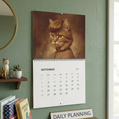 🔥LAST DAY 50% OFF - 😻Funny 2027 Wall Calendar Cat