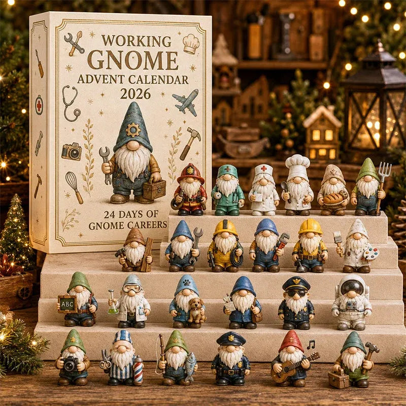 ⏳ Last Day 49% OFF – 🧙 2026 Christmas Gnome Advent Calendar | 24 Unique Mini Gnome Surprises for Daily Countdown Fun, Collecting & Holiday Display 🎄✨