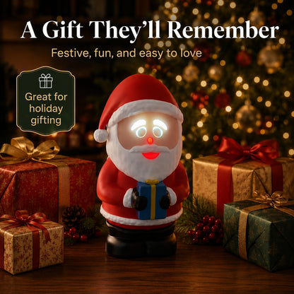 Animated Expression LED Santa Tabletop Decoration