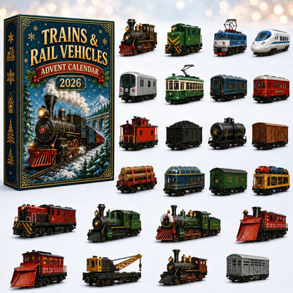 Trains & Rail Vehicles Advent Calendar 2026 – 24 Miniature Surprises