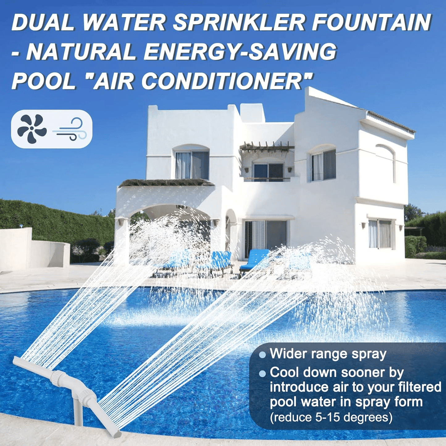 💥Summer Hot Sale 49% off - Pool Fountain for Above-ground Pool & Inground Pool Outdoor Waterfall Spray Installation