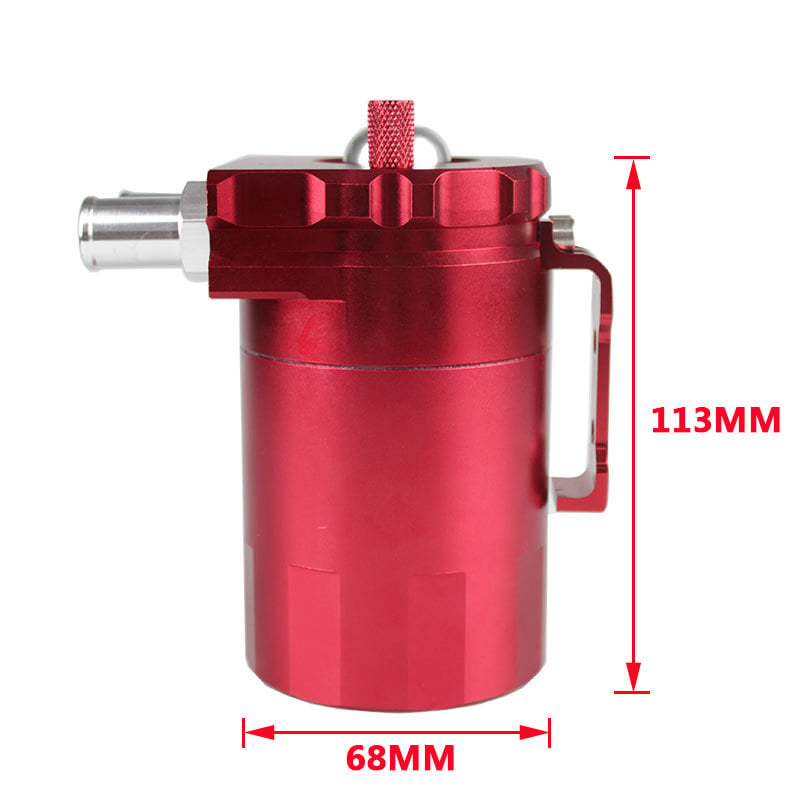 🔥HOT SEAL🔥Universal 300ML Baffled Oil Catch Can Tank Kit w/ Breather Filter & Steel Wool